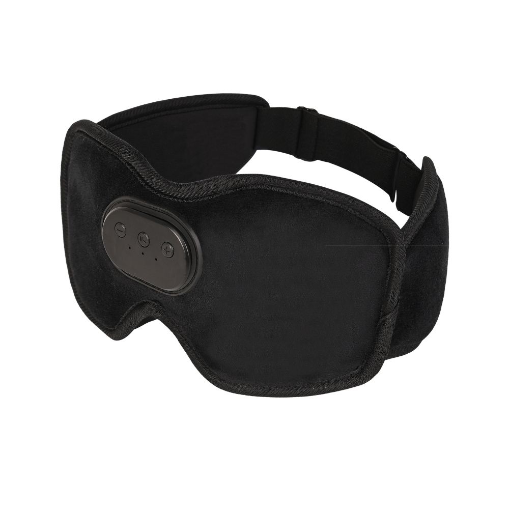 3D Bluetooth Sleep Eye Mask Bezdrátová hudební maska ​​černá