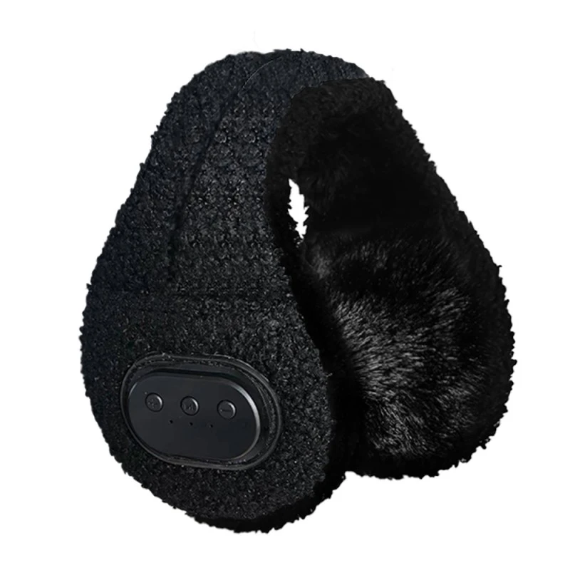 Černé frosové bluetooth ušní muffs