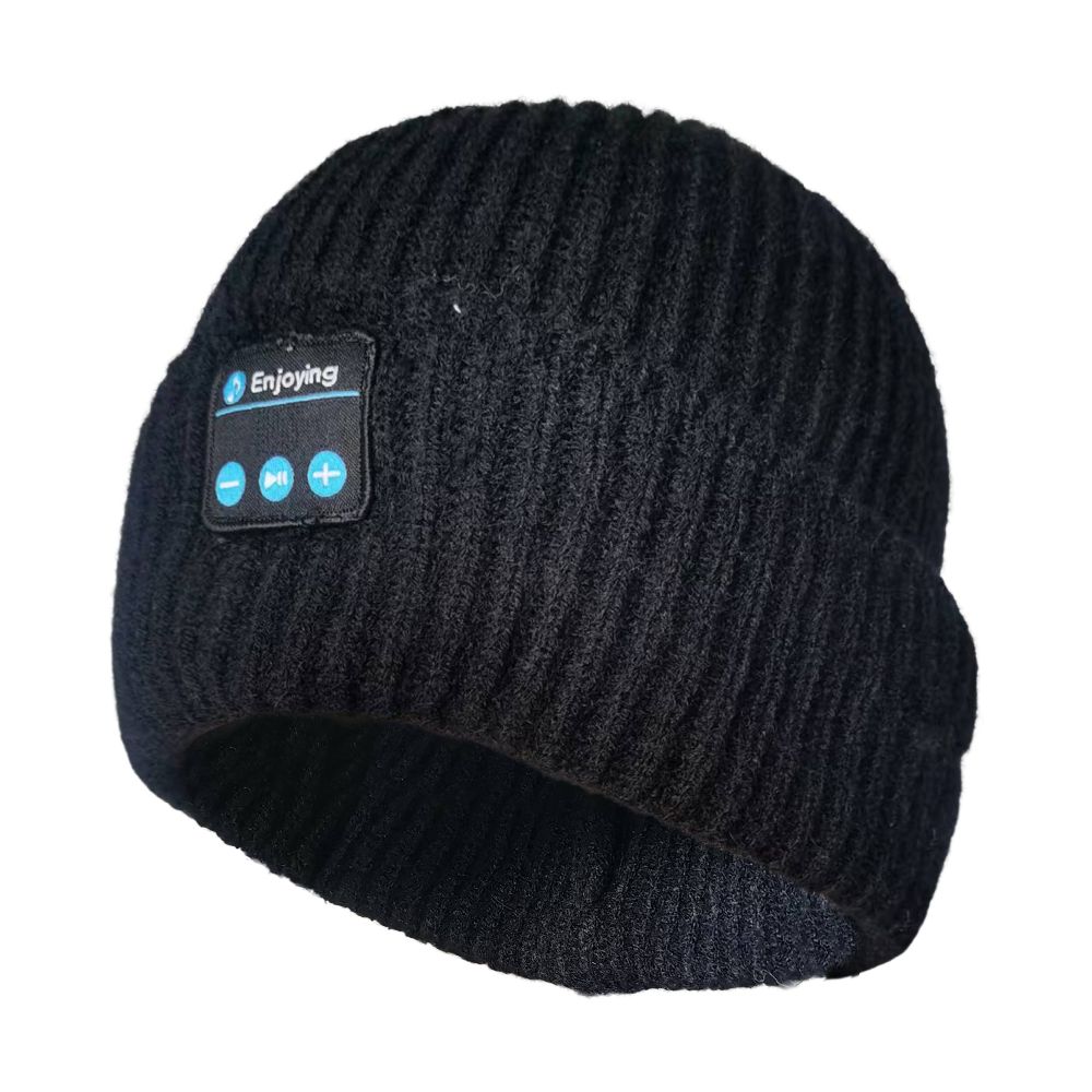 Sluchátka Bluetooth Beanie Hat Black