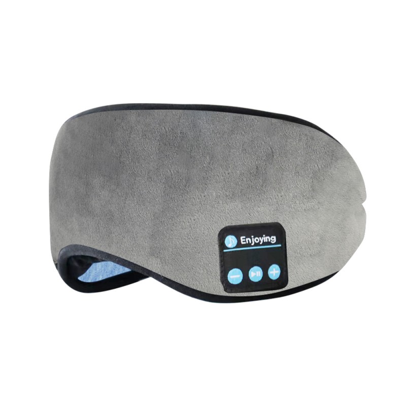 Bavlněná Bluetooth maska ​​na oči Sleep Headphones Grey