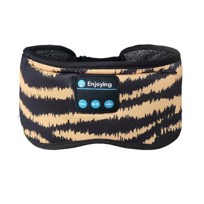 Bavlněná zebra žlutá oční maska ​​Bluetooth
