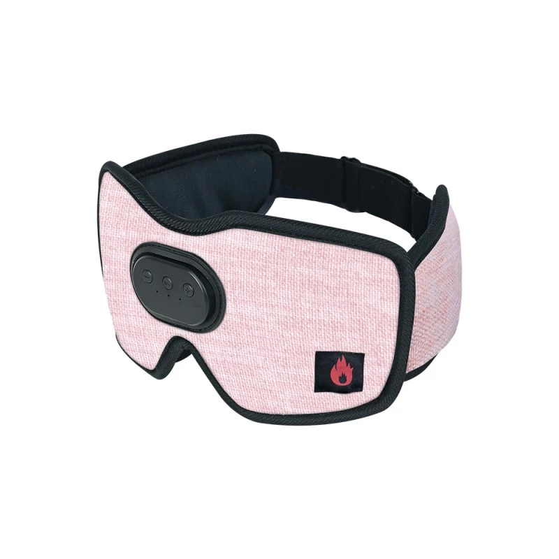 Vyhřívané Bluetooth Sleep Eye Mask Sležní sluchátka lněná šedá