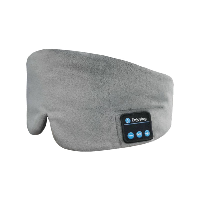 Hedvábná Bluetooth Sleep Eye Mask Sleep Headphones Grey
